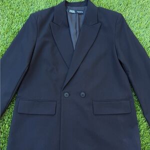 Zara Women’s Elegant Black Jacket Oversized size M